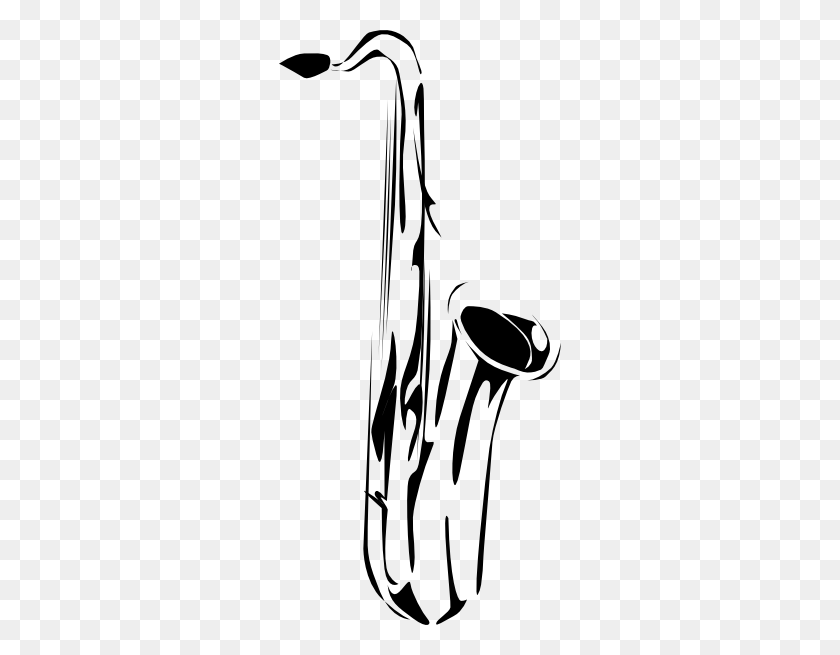 282x595 Saxophone Clip Art - Saxaphone PNG