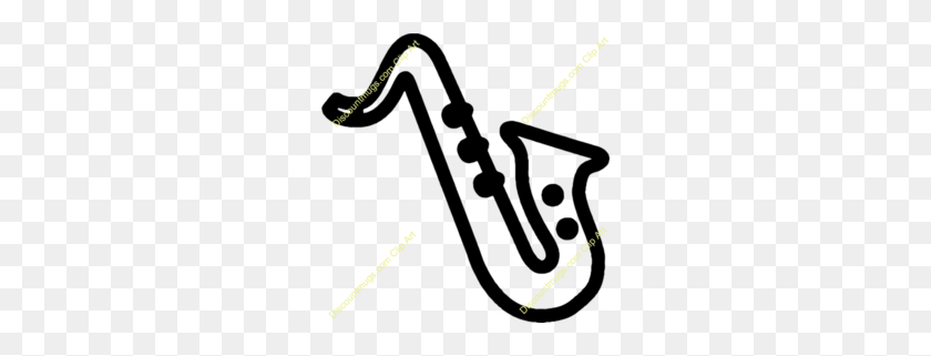 260x261 Saxophone Clipart - Bass Clarinet Clip Art