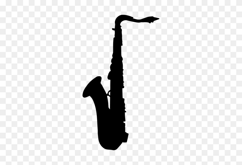 512x512 Saxophone Musical Instrument Silhouette - Instrument PNG