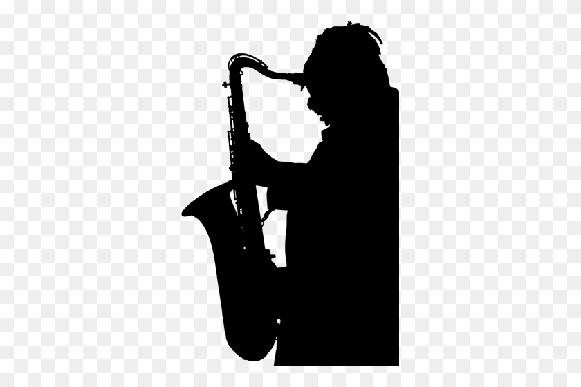 315x500 Jugador De Saxofón - Imágenes Prediseñadas De Instrumentos De Jazz