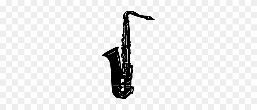 300x300 Saxofón De La Etiqueta Engomada - Saxaphone Png