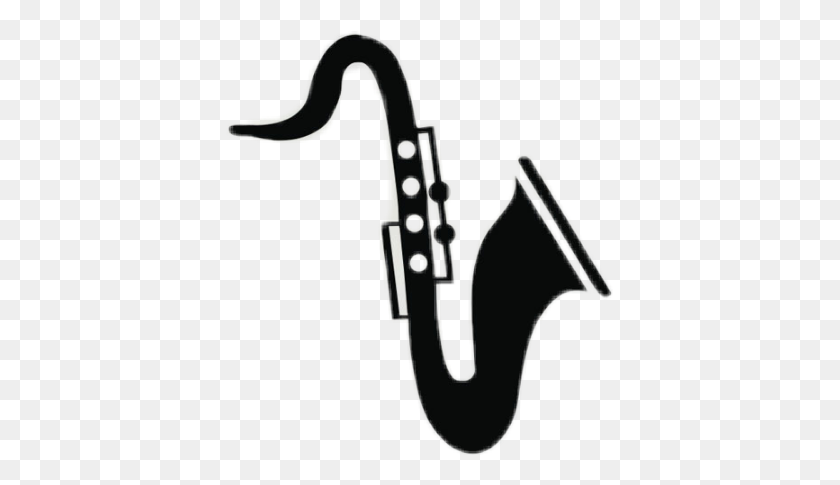 387x425 Saxophone Sticker Challenge - Saxophone Clipart