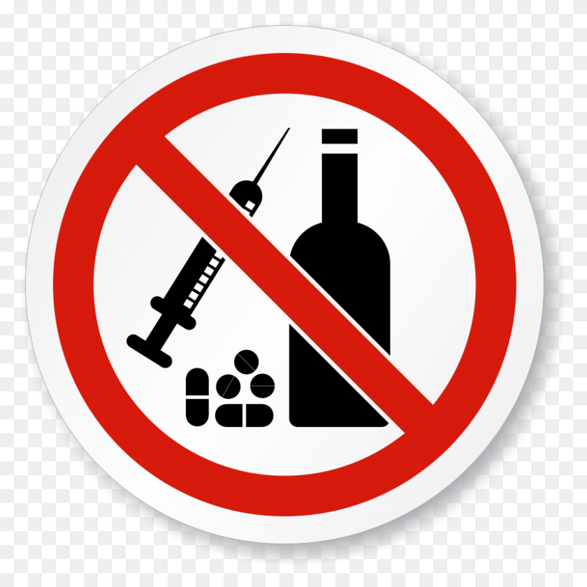 800x800 Say No To Drugs Png Transparent Say No To Drugs Images - No Sign Transparent PNG