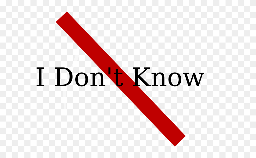 600x460 Say No To I Dont Know Clip Art - Say No Clipart