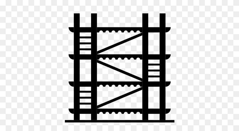 supported scaffold clipart
