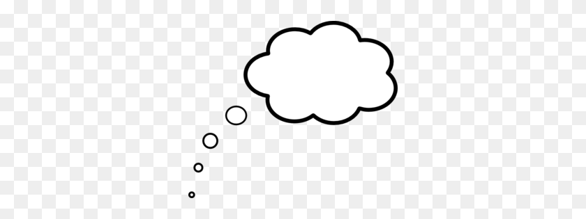 300x255 Scaled Cloud Thought Clip Art - Thought Cloud PNG