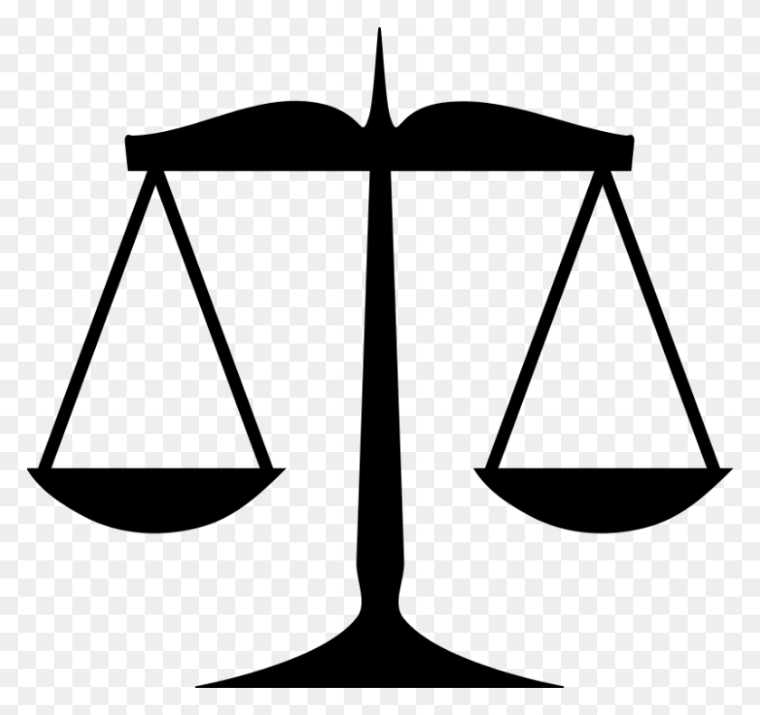 800x750 Scales Of Justice Clip Art - Thing 2 Clipart