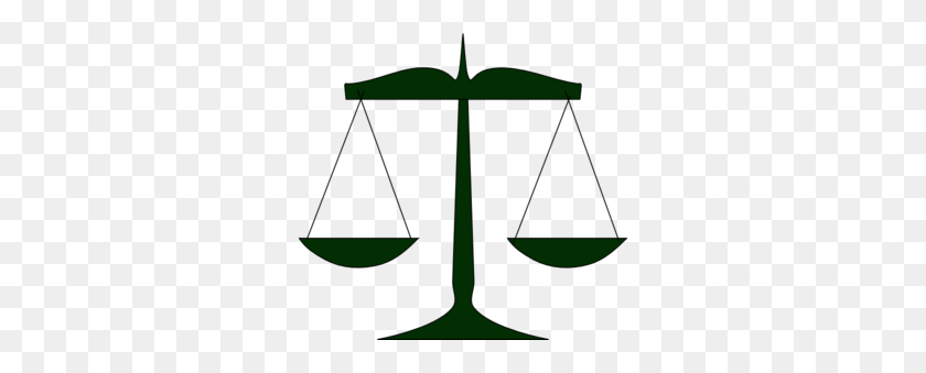 298x279 Scales Of Justice Green Clip Art - Justice Clipart