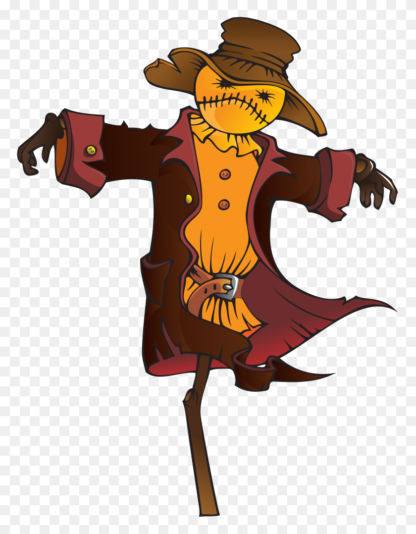 6125x8000 Scarecrow Clipart Red - Fall Scarecrow Clipart