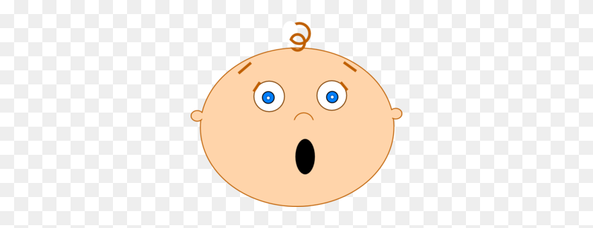 300x264 Scared Baby Clip Art - Scared Clipart