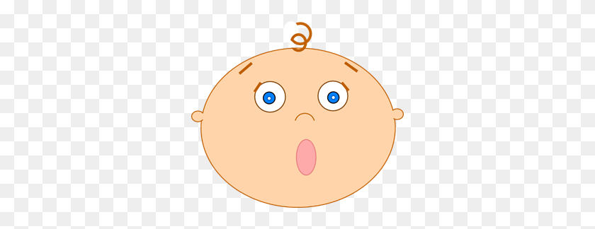 300x264 Scared Baby Png, Clip Art For Web - Scared Girl Clipart