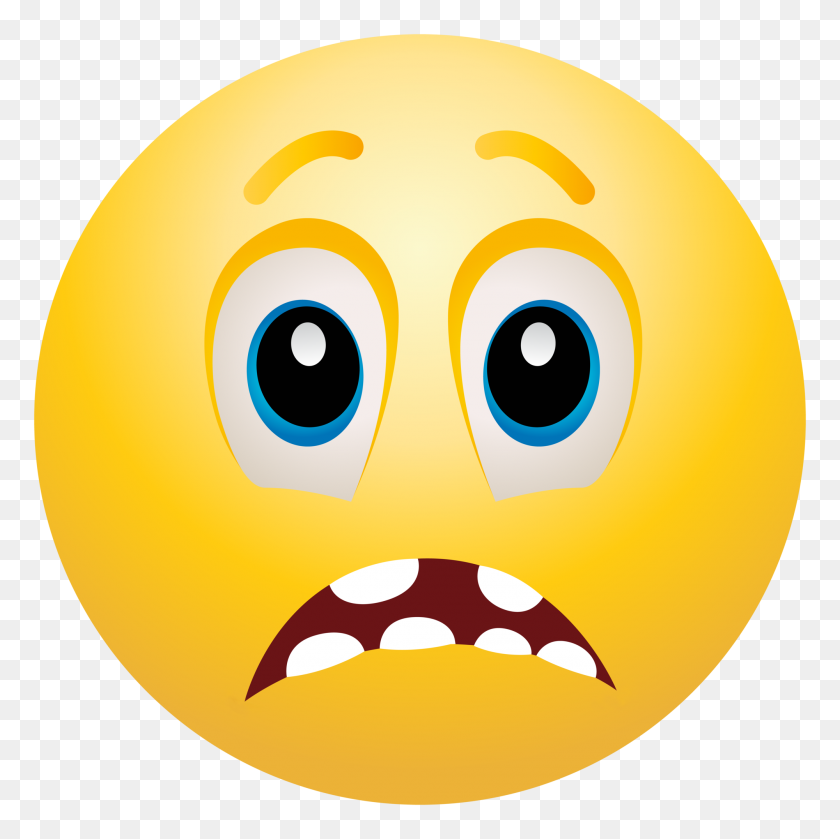 2000x2000 Scared Emoticon Emoji Clipart Info - Exhausted Clipart