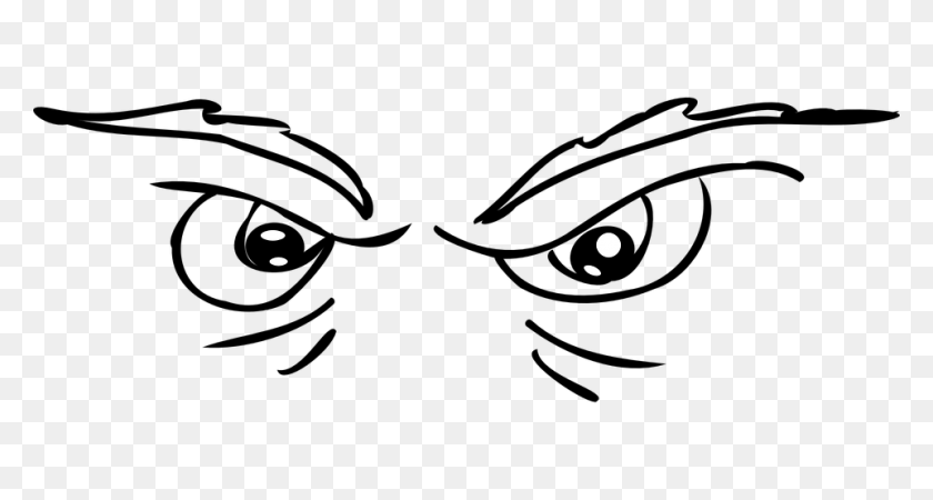 960x480 Scared Look Eyes Clipart - Stare Clipart