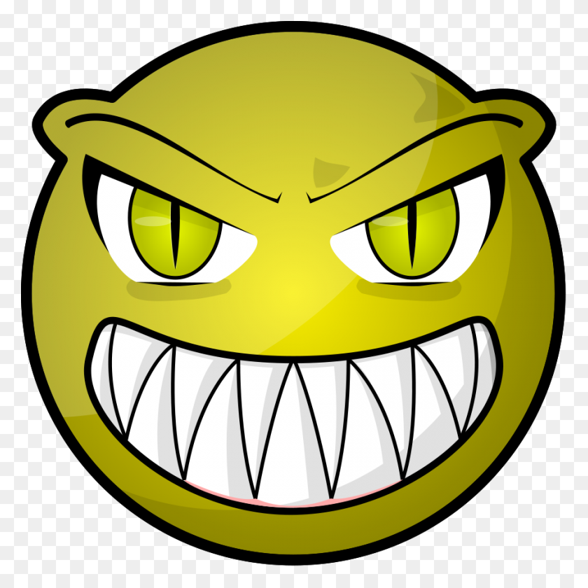 900x900 Scared Smiley Face Clipart - Worried Face Clipart