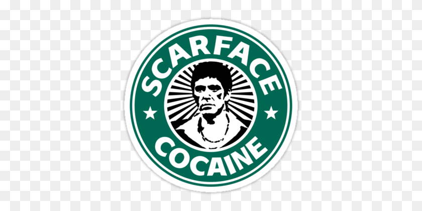 375x360 Scarface Cocaine Stickers - Scarface PNG