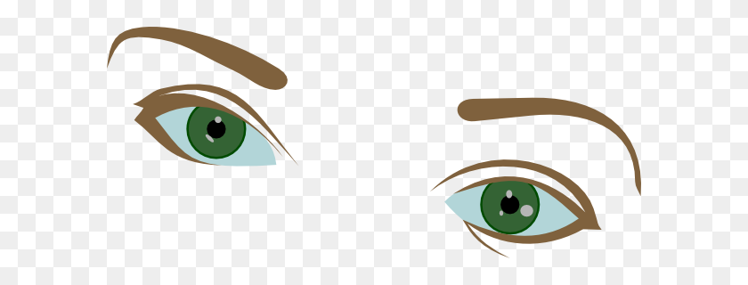 600x260 Scary Clipart Eyebrow - Scary Eyes PNG