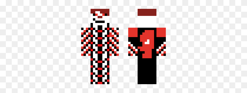 288x256 Scary Clown Minecraft Skins - Scary Clown PNG