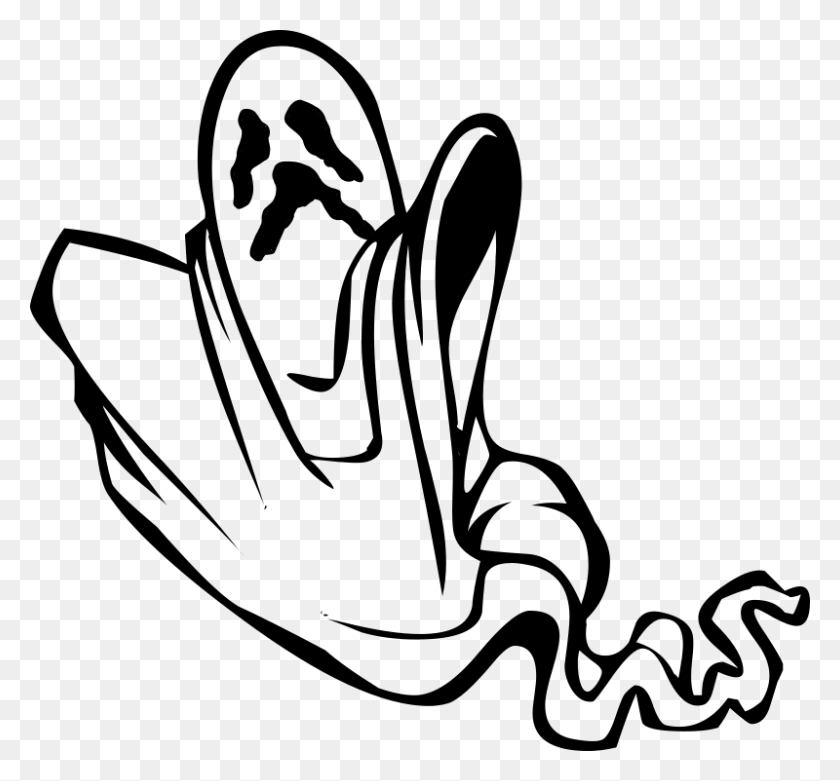 800x740 Scary Ghost Clipart Free Download Clip Art - Ghost Clipart Transparent Background