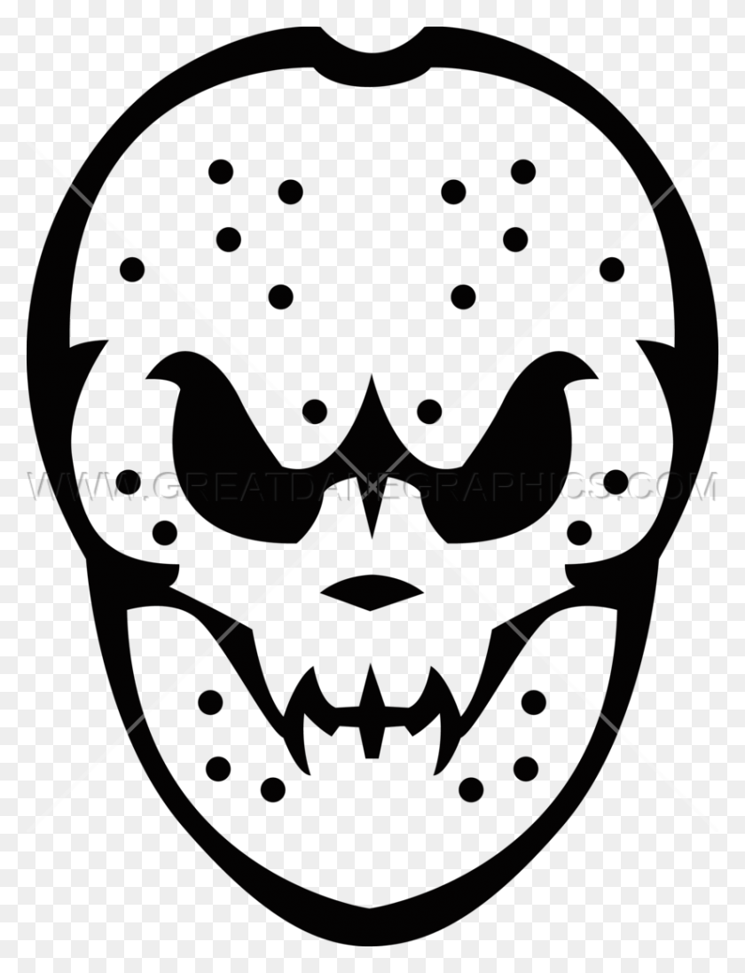 Scary Hockey Mask Production Ready Artwork For T Shirt Printing Scary Face Png Stunning Free Transparent Png Clipart Images Free Download - blue hockey mask roblox