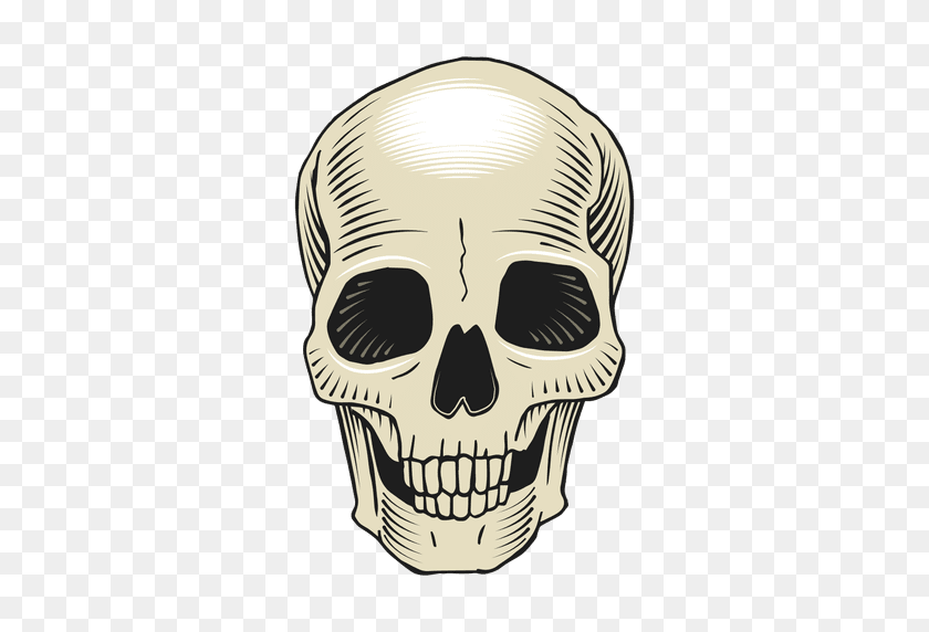 512x512 Ilustración De Miedo Cráneo - Cráneo Png Transparente