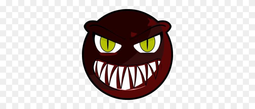 300x300 Scary Monster Face Clip Art - Scary Monster Clipart