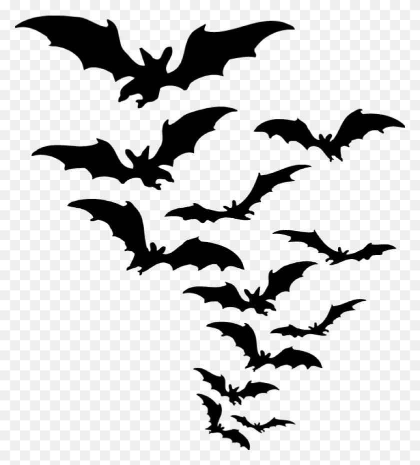 850x948 Scary Trees Clip Art - Bat Clipart PNG