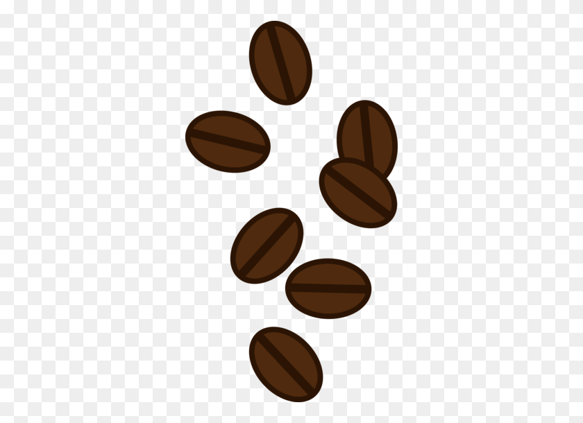 306x550 Scattered Coffee Beans Coffee Beans, Coffee - Coffee Clipart Black And White
