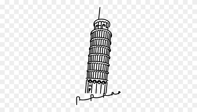 190x419 Schiefe Turm Von Pisa Пизанская Башня - Пизанская Башня Png
