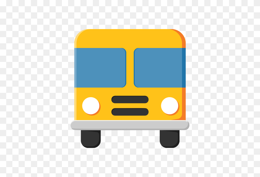 512x512 Scholl, Bus, Icono De Transporte Gratis De Educación - Icono De Bus Png