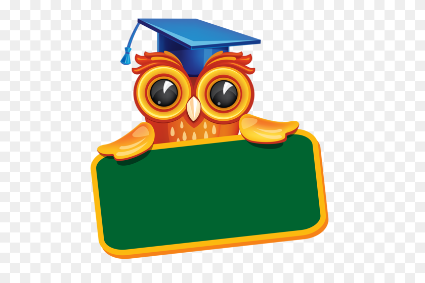486x500 School Back To School Owl - Back To School Border Clipart