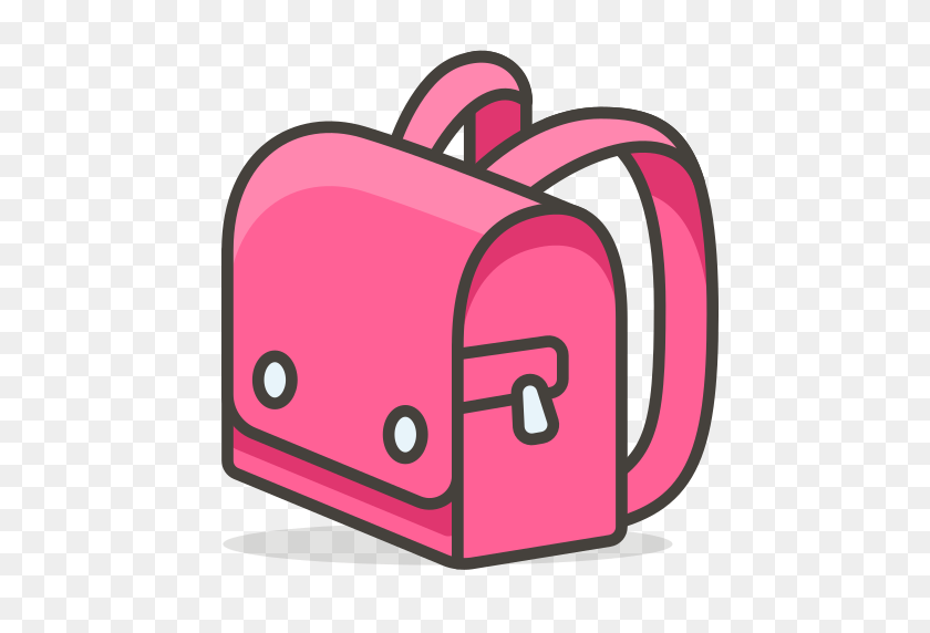 512x512 School, Backpack Icon Free Of Free Vector Emoji - School Emoji PNG