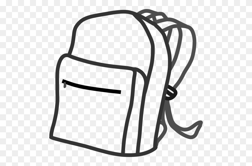 512x492 School Bag Clipart - Bag Of Gold Clipart