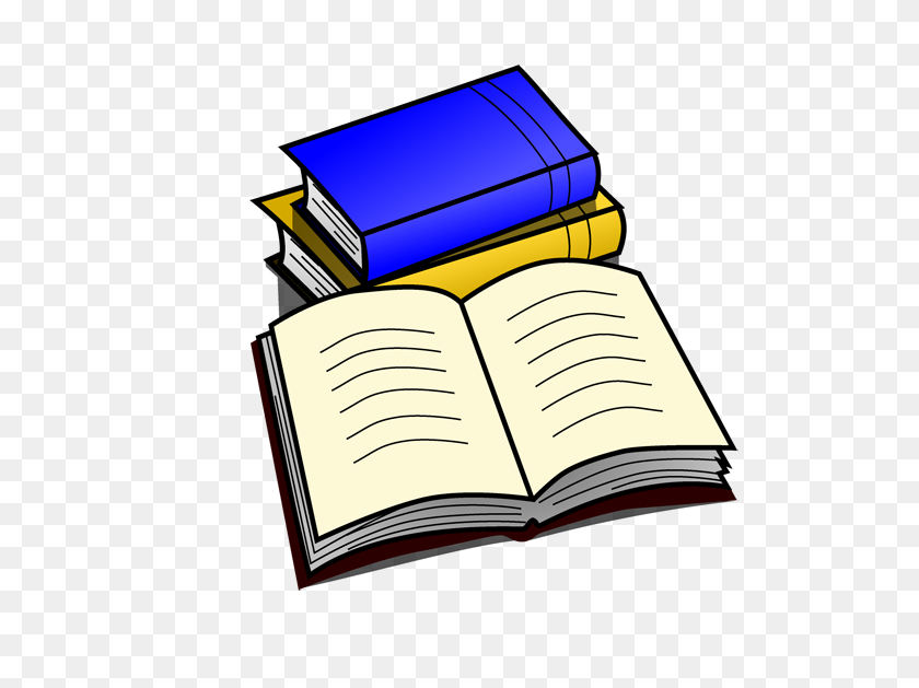 600x569 School Book Clipart - Book Stack Clipart