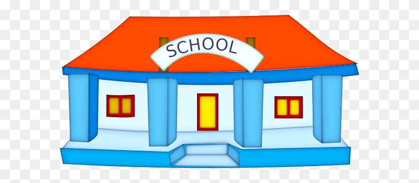 600x307 School Building Clip Art - School Clipart