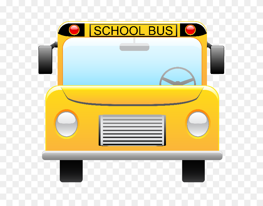 600x600 School Bus Clip Art - School Bus Clipart
