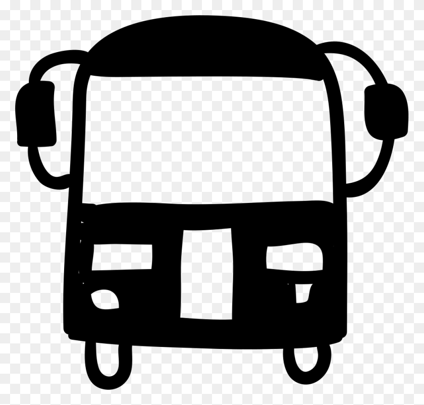 981x934 School Bus Hand Drawn Transport Png Icon Free Download - School Bus PNG