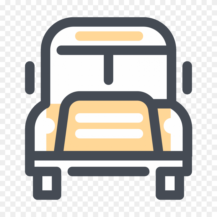1600x1600 Icono De Autobús Escolar - Icono De Autobús Png