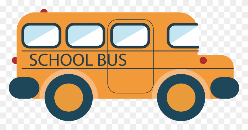 5870x2856 Autobús Escolar Png