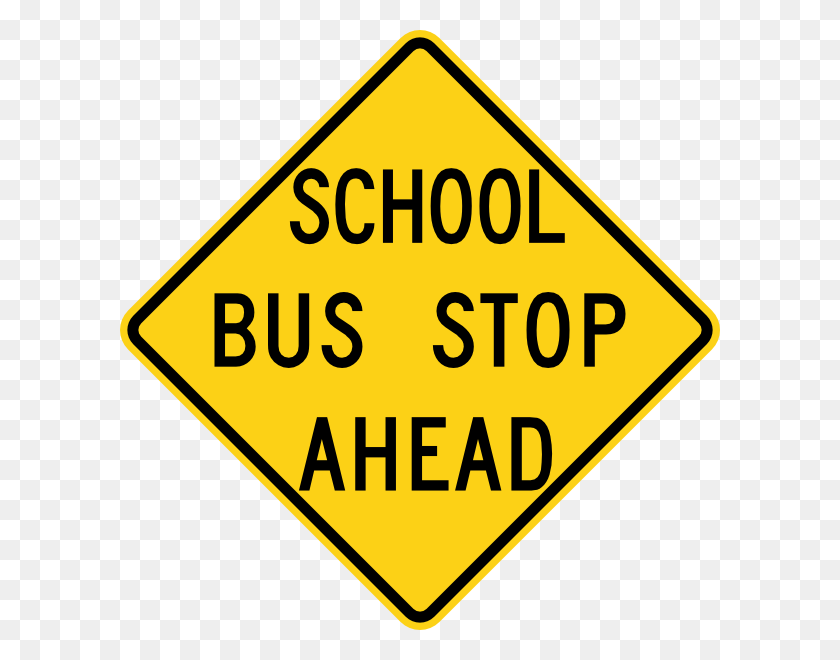600x600 School Bus Stop Sign Clip Art - Wait Sign Clipart