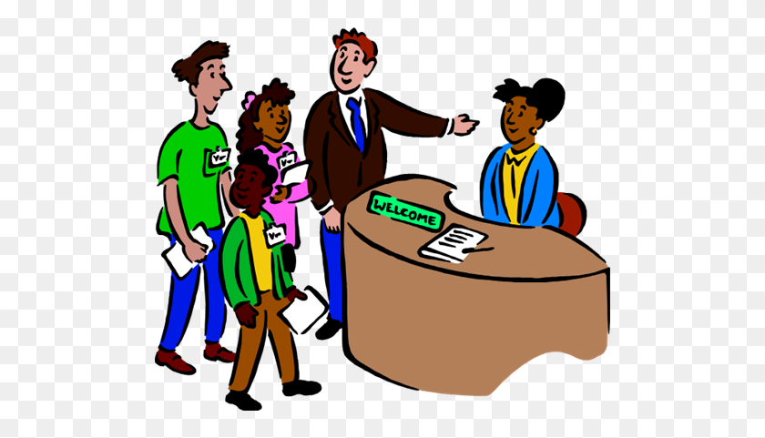 500x421 School Counselor Clipart Group With Items - Welcome To School Clipart