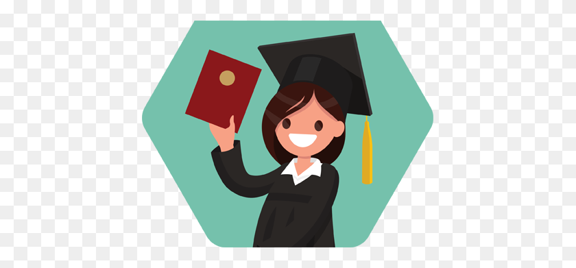 425x331 School District - Cap And Gown PNG