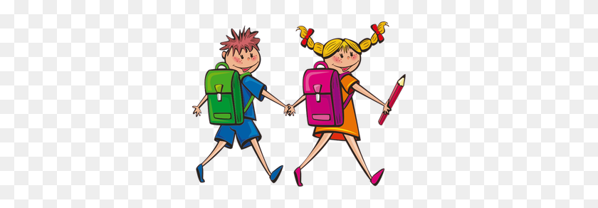 300x232 School Free Clipart - Arrival To School Clipart