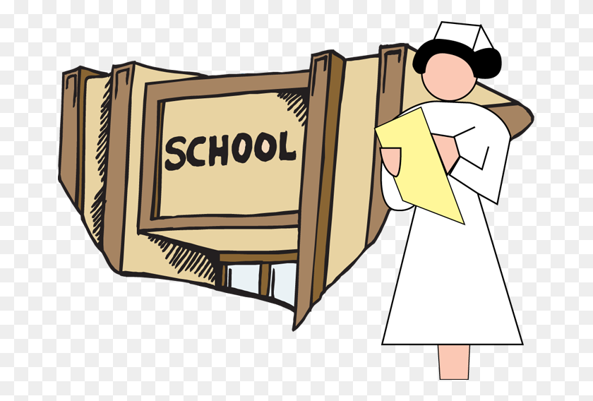 675x508 Clipart De Enfermera De La Escuela - Clipart De Detención