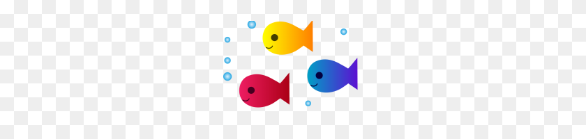 200x140 School Of Fish Clipart School Of Fish Clip Art Cartoon Fish - School Related Clipart