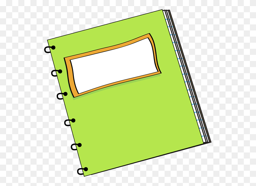 549x550 School Supplies Clip Art - Notebook Paper Clipart