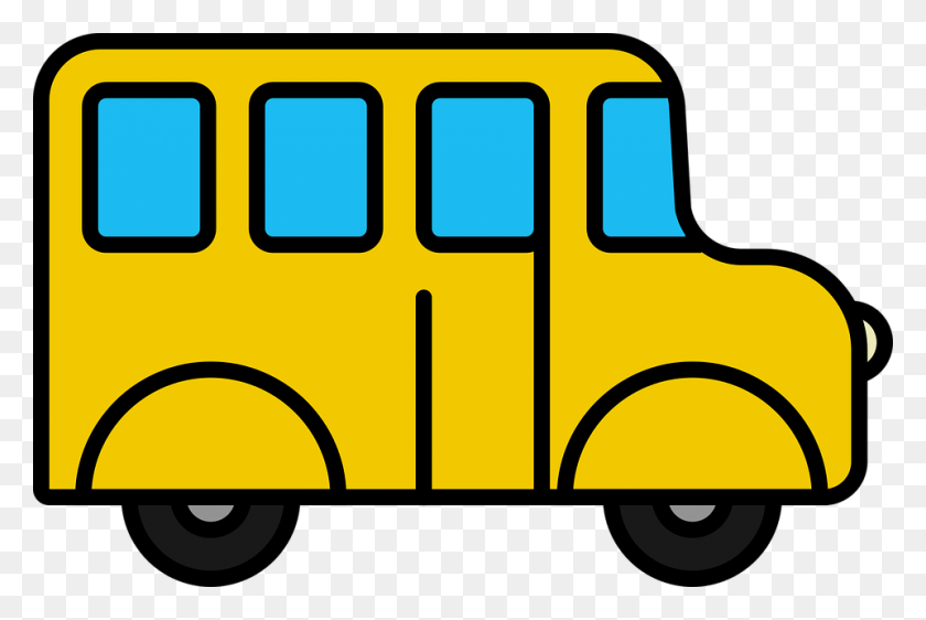 960x618 School Van Clipart Png - Volkswagen Bus Clipart