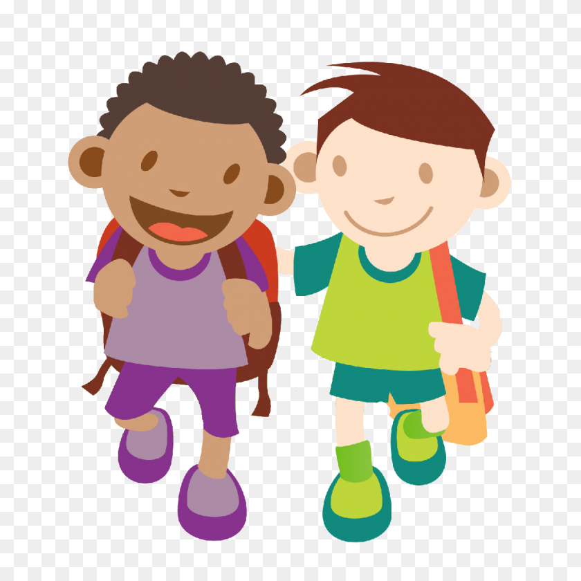 1125x1125 School Walkathon Logos - Multicultural Kids Clipart