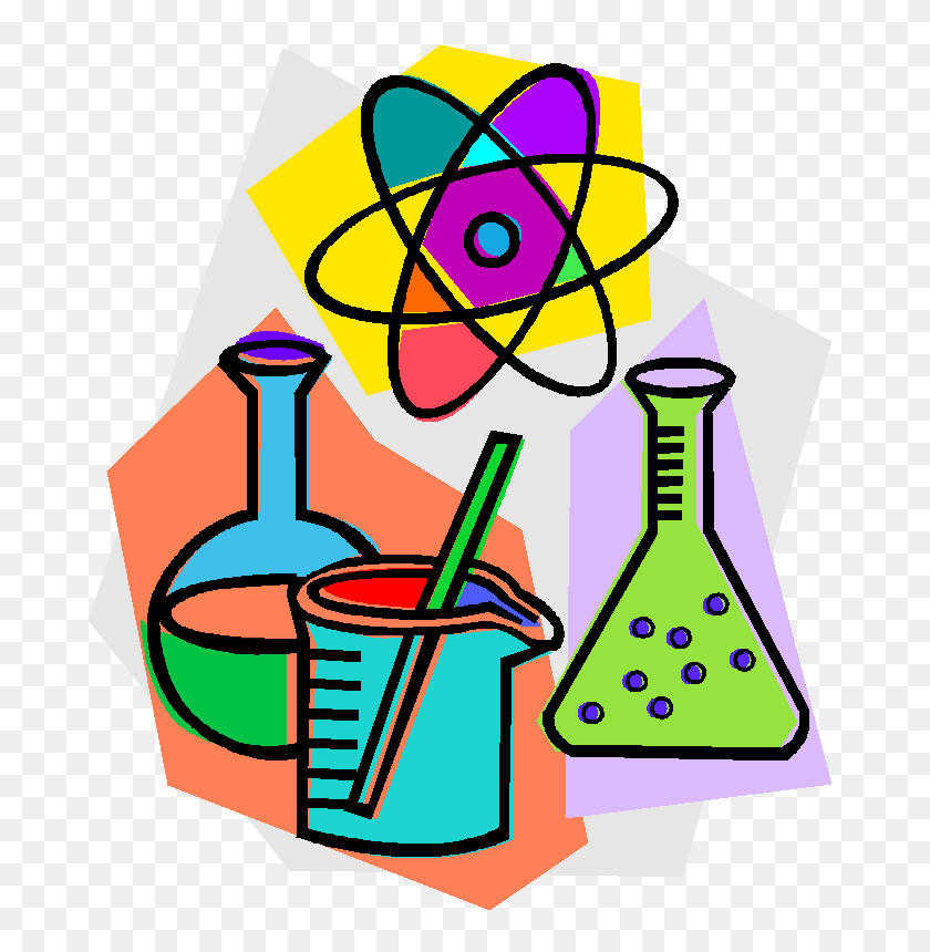 681x800 Science Clip Art Black And White - Science Center Clipart
