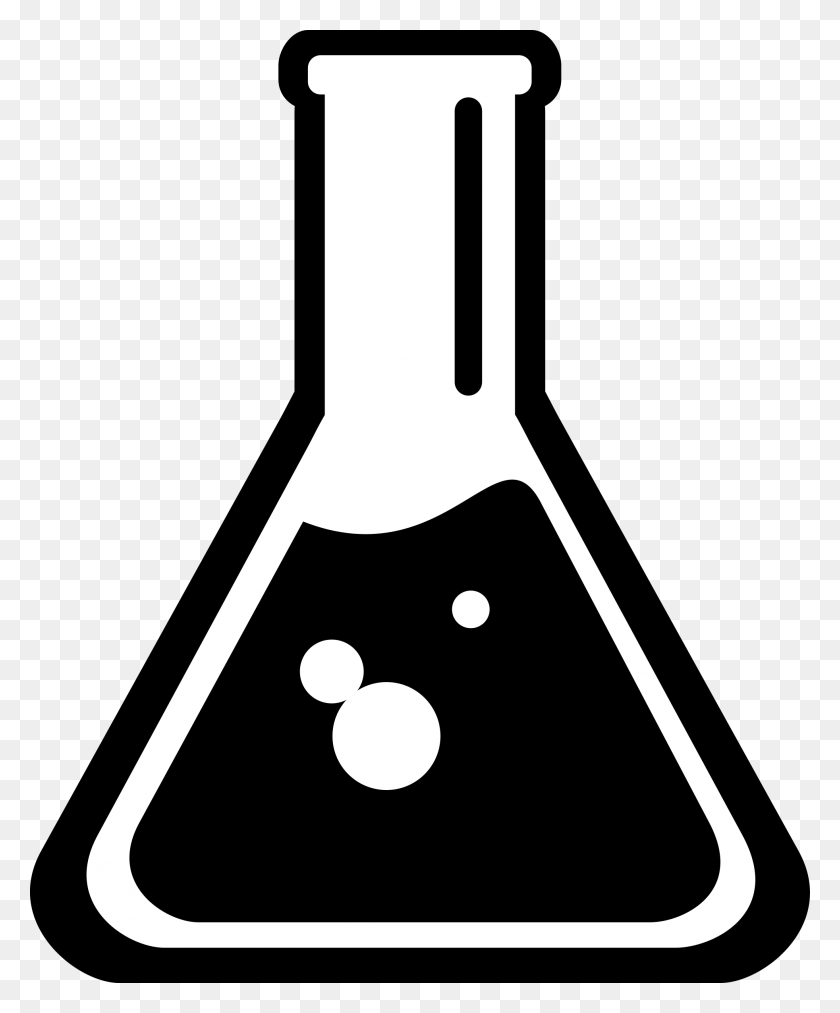 1964x2400 Science Clip Art Image Black - Physics Clipart Black And White