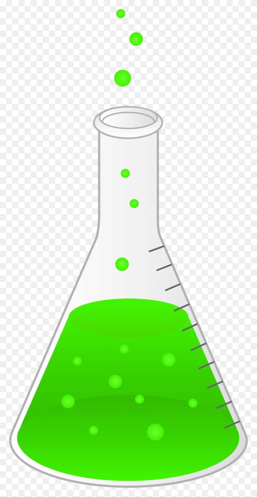 830x1664 Science Clipart Beakers - Erlenmeyer Flask Clip Art